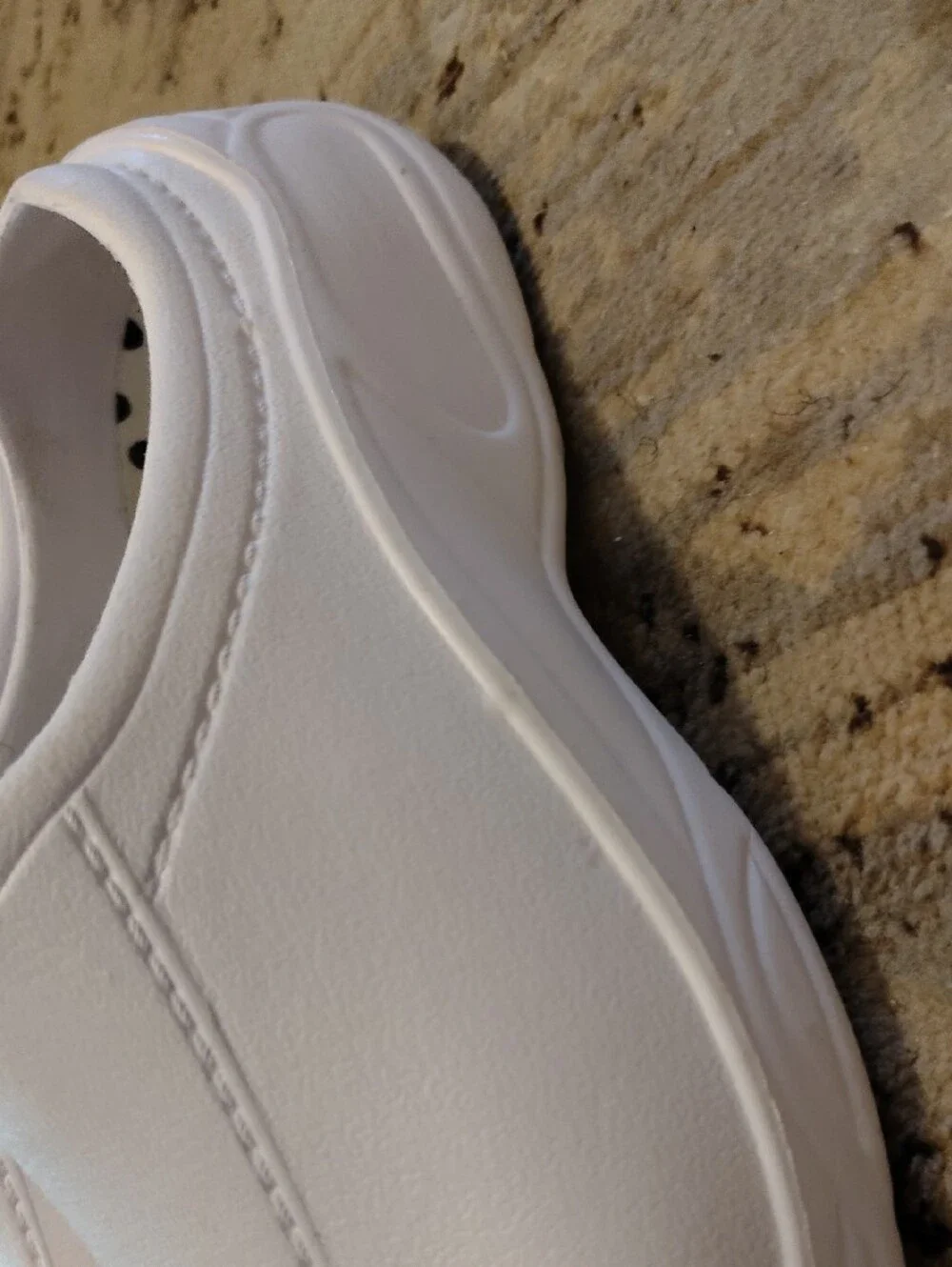 White Slip-On Men’s Work Shoe Women Size 10